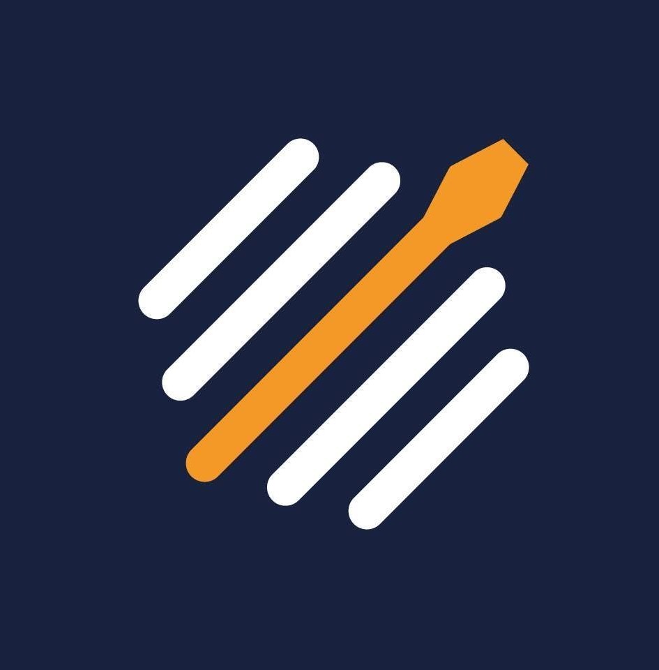 logo, abstrakt, orange, weiß,  Muster, logo, marke, abstrakt, orange, dunkelblau
